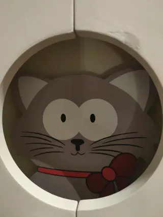 Portachiavi in legno con gatti