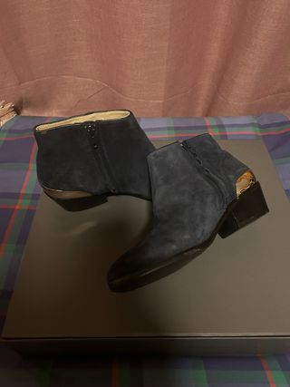 Botines Bimba y Lola Azul y Dorado