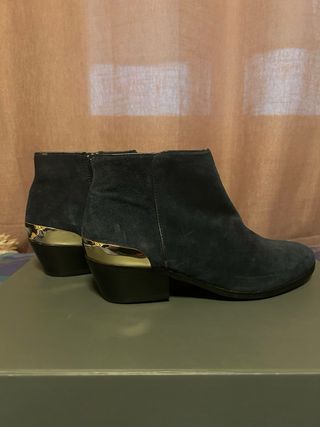 Botines Bimba y Lola Azul y Dorado