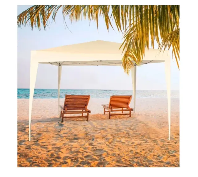 Cenador plegable 3x3m crema