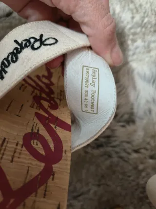 Sandalias Replay Tacón Beige y Blanco