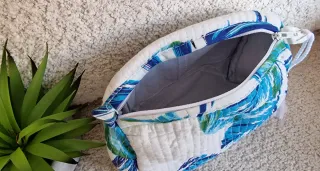 Neceser tela india 15x13x8cm plastificado