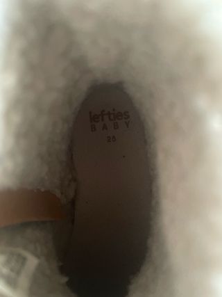 Botas niño pelito beige/marrón