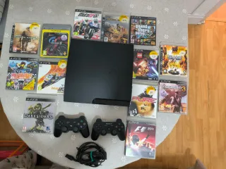 Consola PS3 Slim SSD, más de 10 juegos