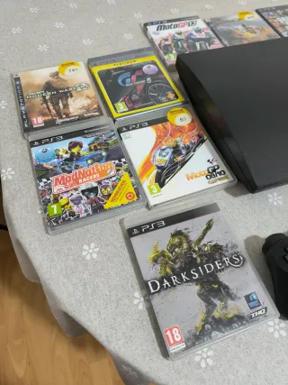 Consola PS3 Slim SSD, más de 10 juegos