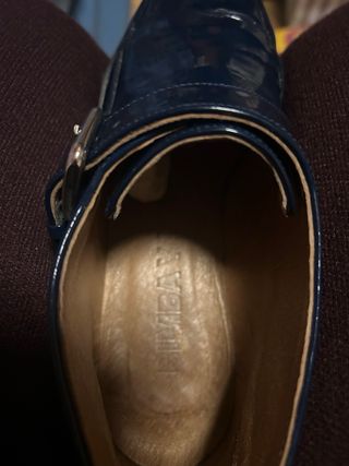 Botines Bimba y Lola Azul Charol Hebilla