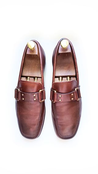 Mocassini Prada Pelle Marrone Tg 41.5