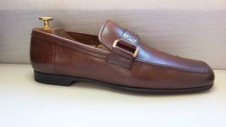 Mocassini Prada Pelle Marrone Tg 41.5