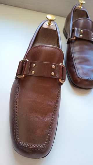 Mocassini Prada Pelle Marrone Tg 41.5