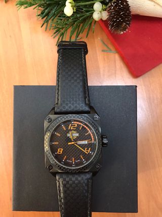 Reloj Harley-Davidson Negro y Naranja by Bulova