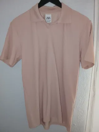 Polo Zara Rosa Talla M