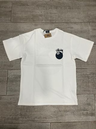 Camiseta Stussy 8 Ball Blanca