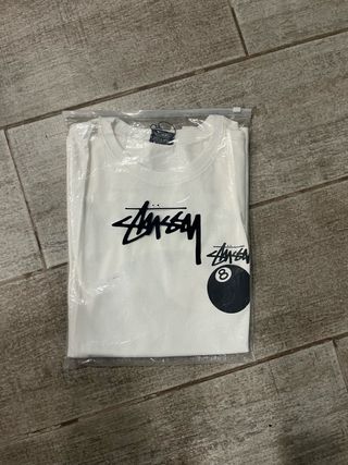 Camiseta Stussy 8 Ball Blanca