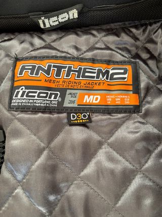 Chaqueta Moto Verano ICON Anthem2 MD