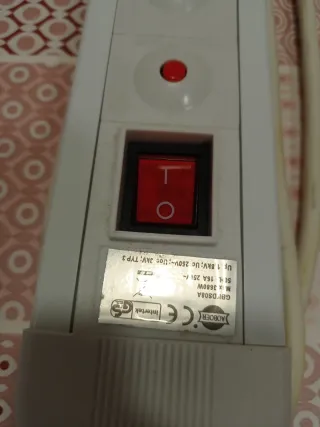 Regleta 8 enchufes con interruptor