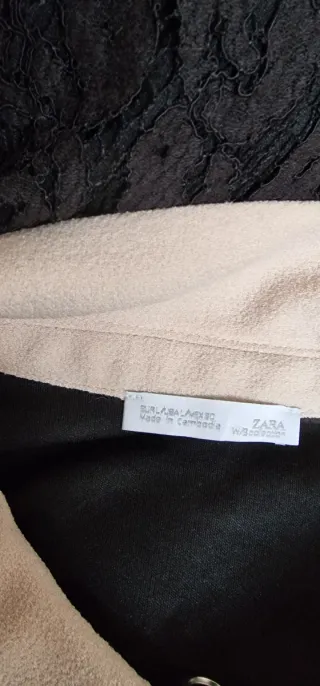 Vestido Negro Blonda Cuello Bobo Talla M