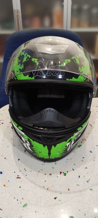 Casco Moto Talla M Verde