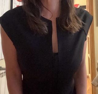 Vestido midi negro Zara