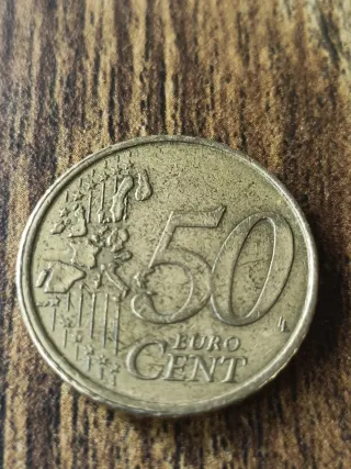 Moneda 50 céntimos Portugal 2002