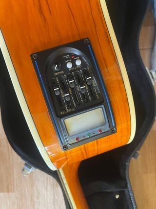 Guitarra Electroacústica con Funda Rígida
