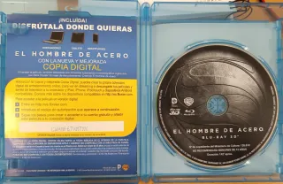 Blu-ray 3D El Hombre de Acero + Blu-ray + Copia Di