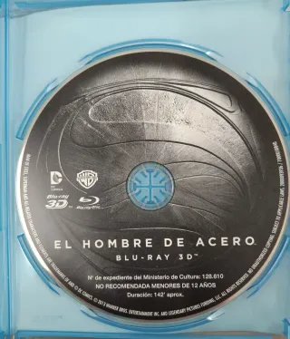 Blu-ray 3D El Hombre de Acero + Blu-ray + Copia Di