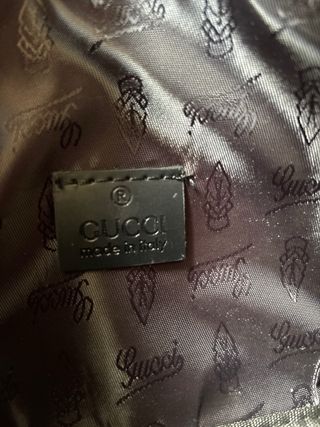 Borsa a spalla Gucci in grigio