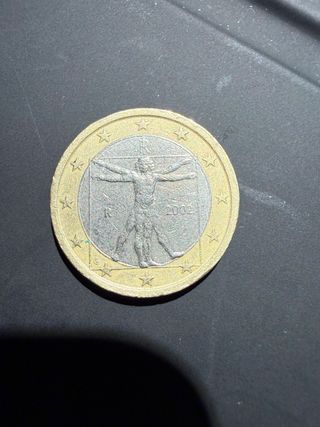 Moneda 1 Euro Vitruvio 2002
