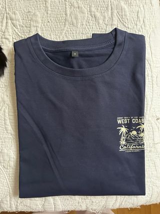 Camiseta azul marino Talla M
