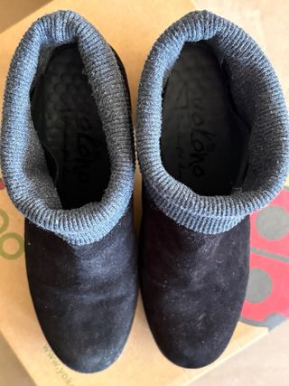 Botines negros y grises mujer