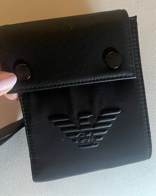 Portafoglio carte Armani nero