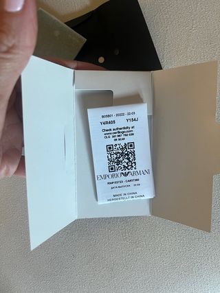 Portafoglio carte Armani nero