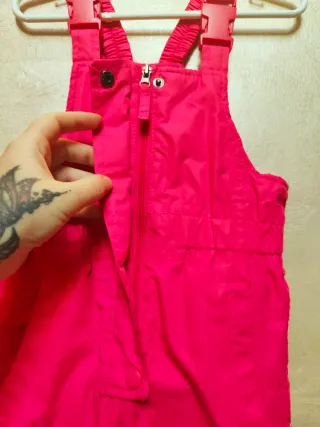 Salopette bambina rosa