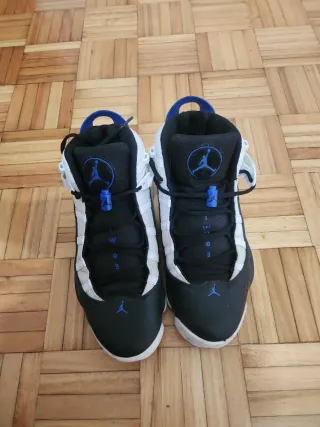 Tenis >Originales< Jordan 6 Rings Negro/Blanco/Azu