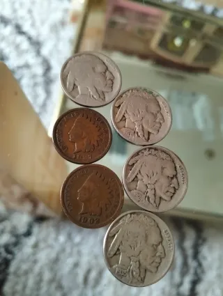 Lotto di 6 Monete Antiche Americane
