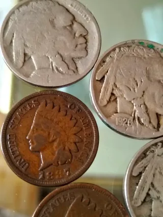 Lotto di 6 Monete Antiche Americane