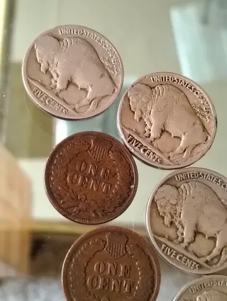 Lotto di 6 Monete Antiche Americane