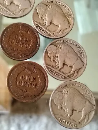 Lotto di 6 Monete Antiche Americane