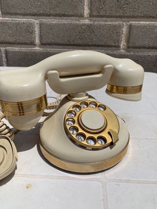 Telefono bachelite bianco raro da collezione