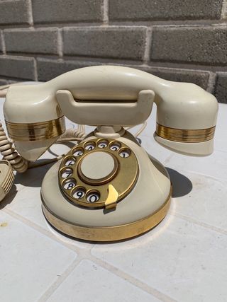 Telefono bachelite bianco raro da collezione