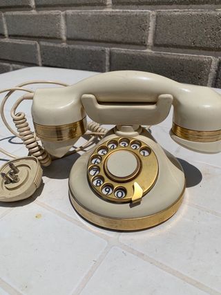 Telefono bachelite bianco raro da collezione