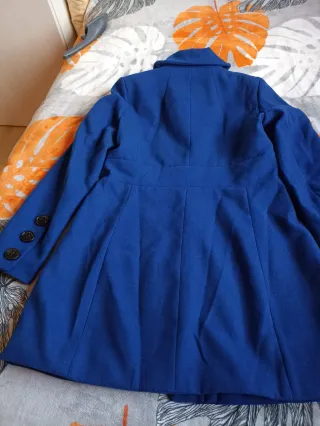 Abrigo de paño azul