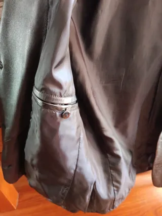 Chaqueta de piel Zara Hombre Talla L