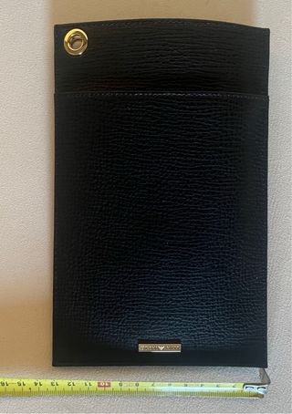 Portadocumenti e monete Emporio Armani nero