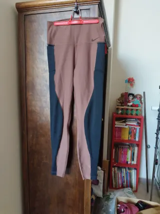 Pack 2 Mallas Deporte Mujer Nike Azul/Marrón