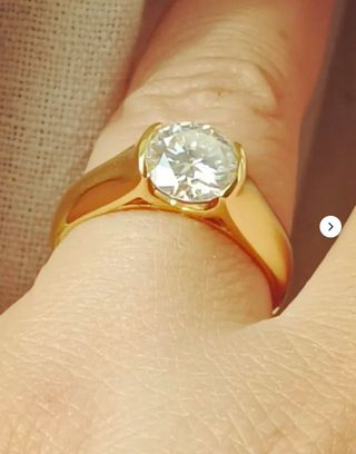 Anillo Plata 925 laminado Oro 18k