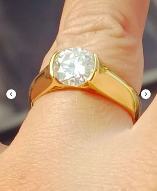 Anillo Plata 925 laminado Oro 18k