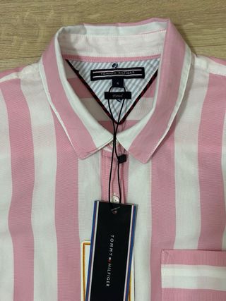 Camisa Rayas Rosa y Blanco Tommy Hilfiger