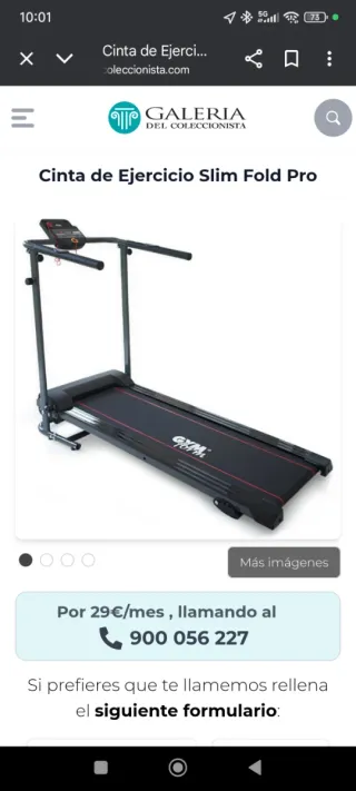 Cinta de correr plegable..comprada en el corte ing