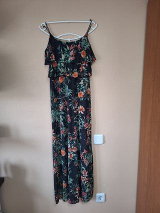 Blusa Sfera Estampada Floral Negra Talla S